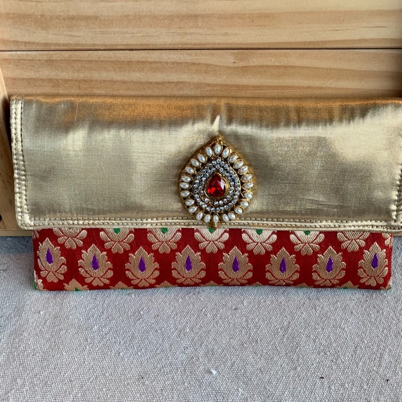Bejeweled Pouch Makeup Jewelry Bag - Picture 2 of 12